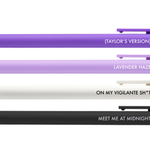 Sammy Gorin Pen Set Midnights Taylor Swift 