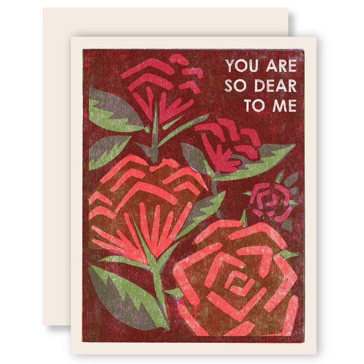 You Are So Dear to Me (Roses) Friendship Card