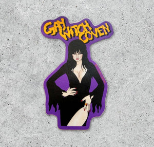 Elvira Gay Witch Coven Sticker