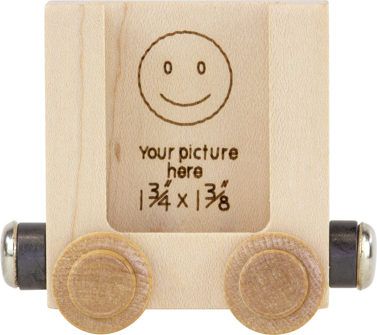 NameTrains Clear Finish Wooden Letter Car