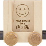 NameTrains Clear Finish Wooden Letter Car