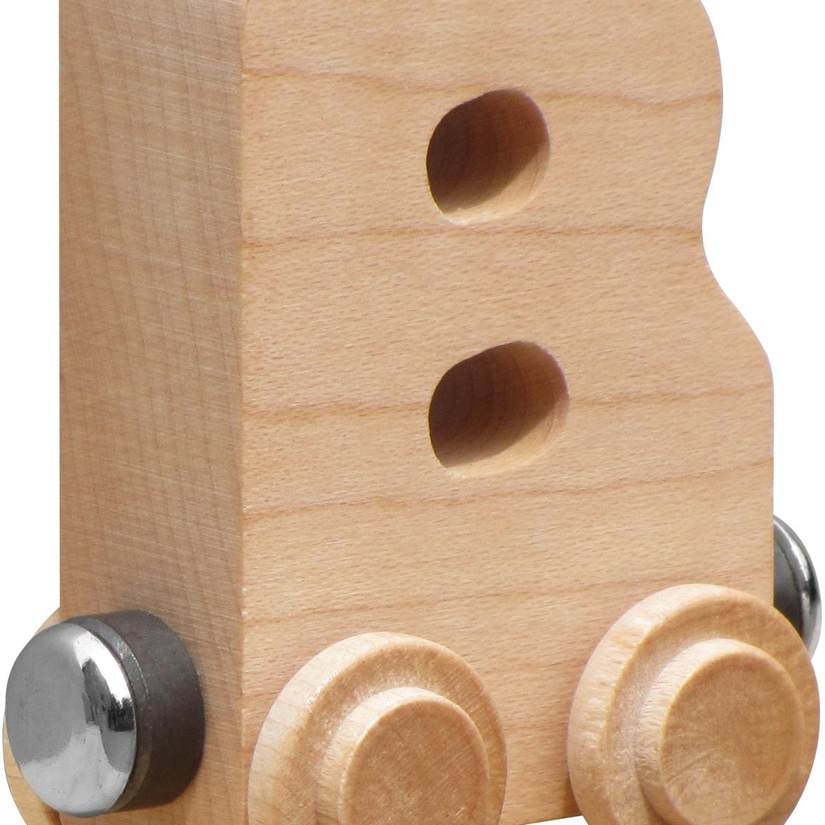 NameTrains Clear Finish Wooden Letter Car