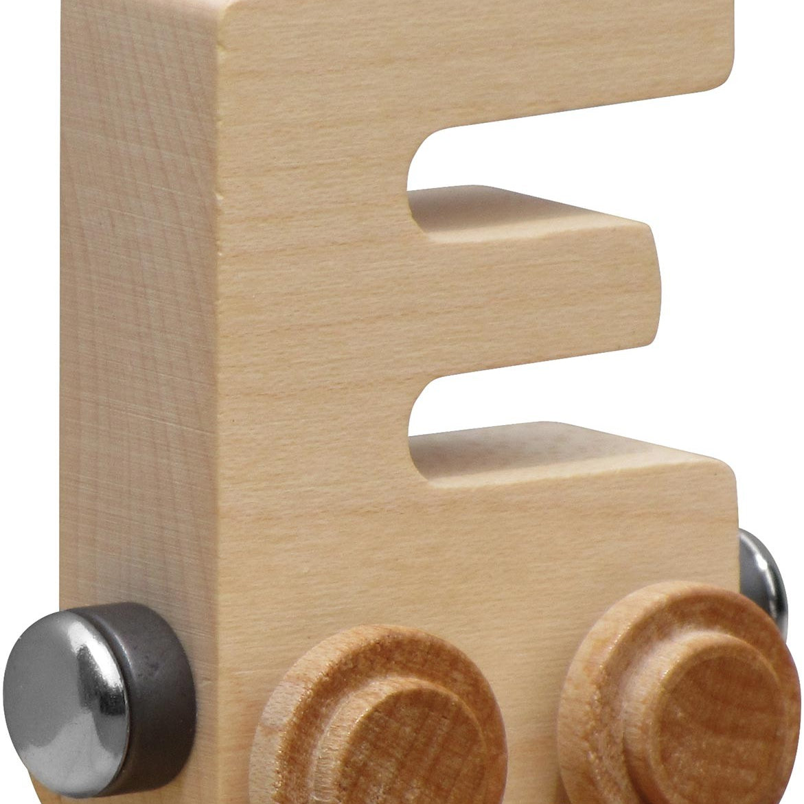 NameTrains Clear Finish Wooden Letter Car
