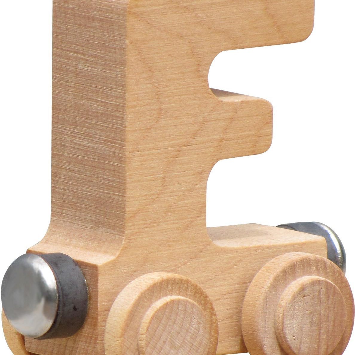 NameTrains Clear Finish Wooden Letter Car