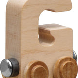 NameTrains Clear Finish Wooden Letter Car