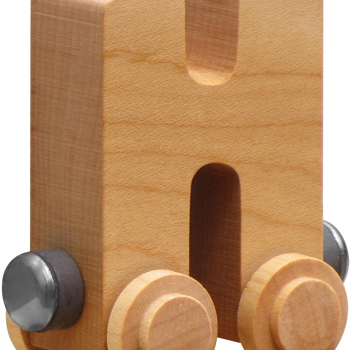 NameTrains Clear Finish Wooden Letter Car