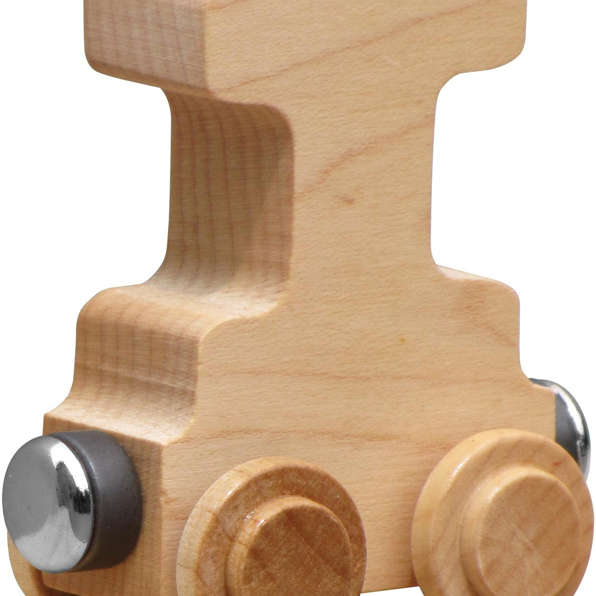 NameTrains Clear Finish Wooden Letter Car