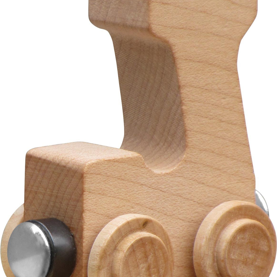 NameTrains Clear Finish Wooden Letter Car