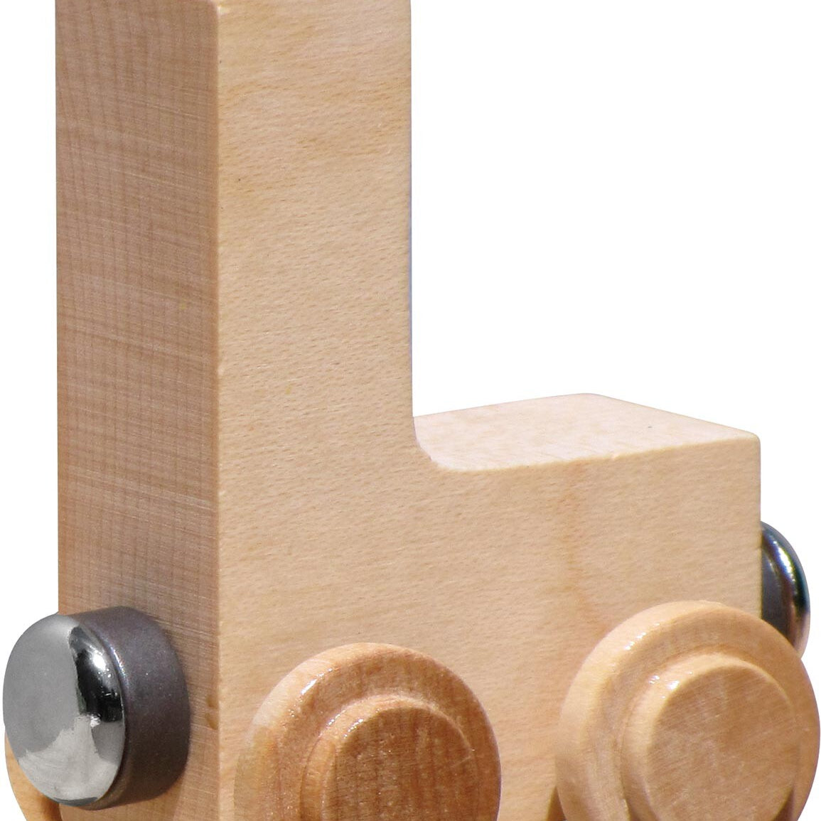 NameTrains Clear Finish Wooden Letter Car