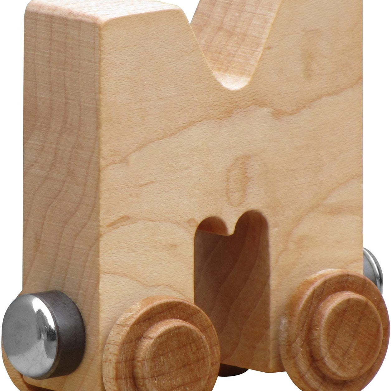 NameTrains Clear Finish Wooden Letter Car