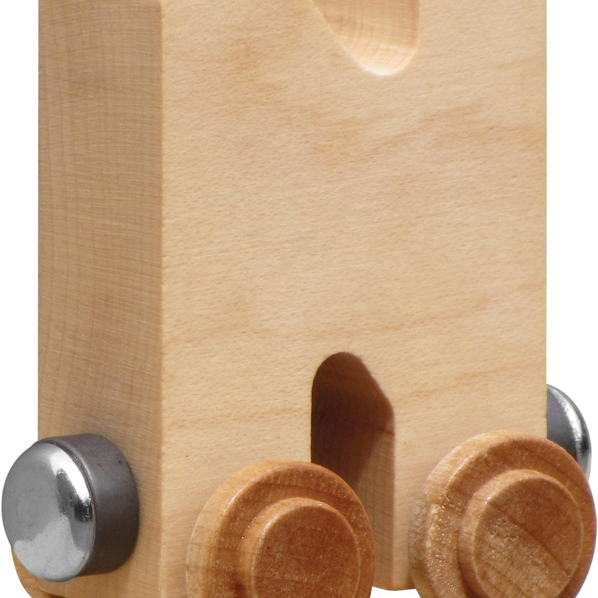 NameTrains Clear Finish Wooden Letter Car