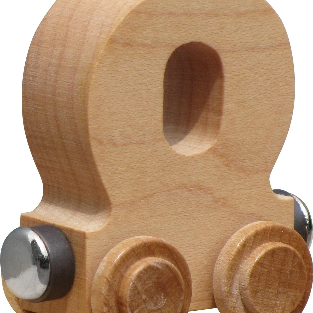NameTrains Clear Finish Wooden Letter Car