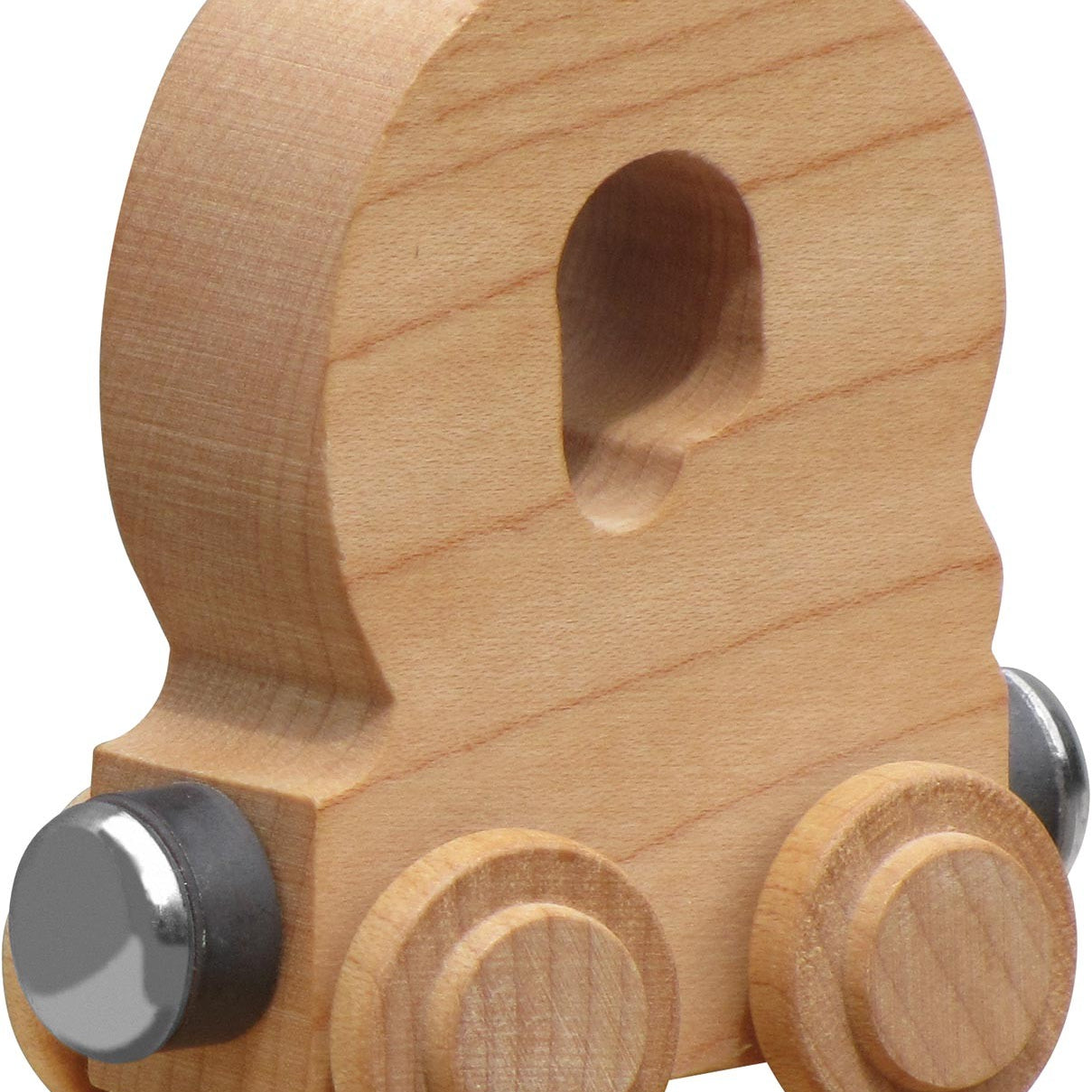 NameTrains Clear Finish Wooden Letter Car