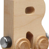 NameTrains Clear Finish Wooden Letter Car