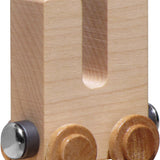 NameTrains Clear Finish Wooden Letter Car