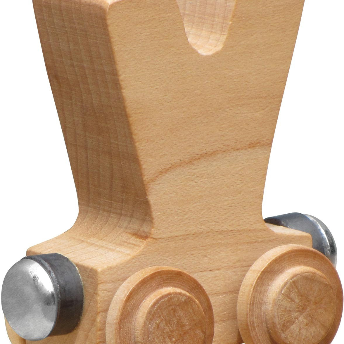 NameTrains Clear Finish Wooden Letter Car