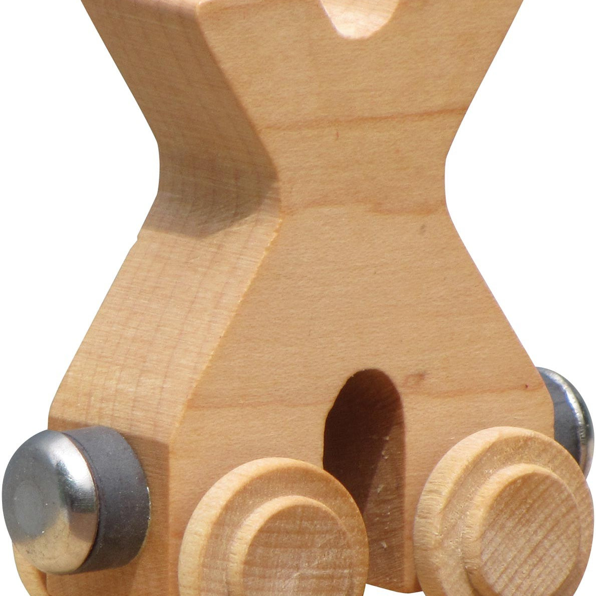 NameTrains Clear Finish Wooden Letter Car