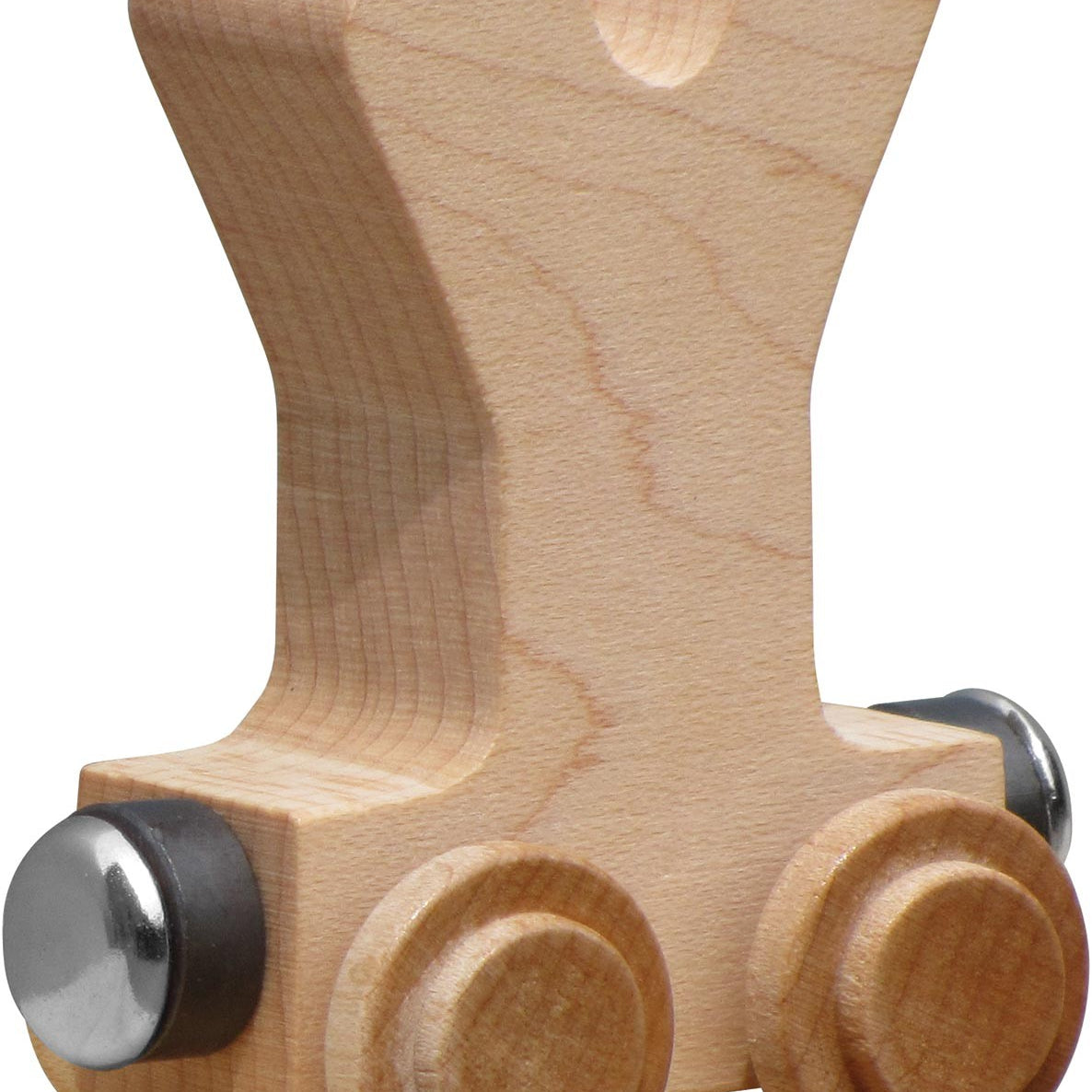 NameTrains Clear Finish Wooden Letter Car