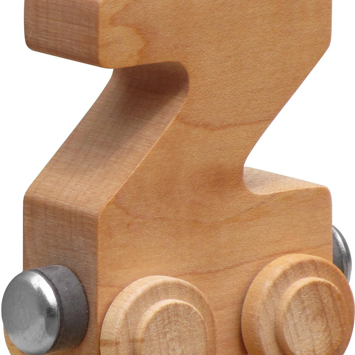 NameTrains Clear Finish Wooden Letter Car