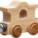 NameTrains Clear Finish Wooden Letter Car