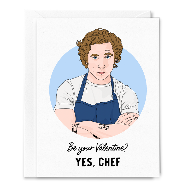 Sammy Gorin Valentine's Day Card Yes Chef The Bear