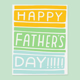 Colorblock Dad Card