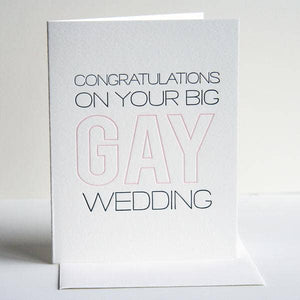 Big Gay Wedding Card