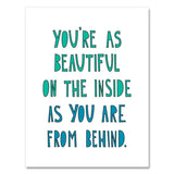 Beautiful From Behind Card