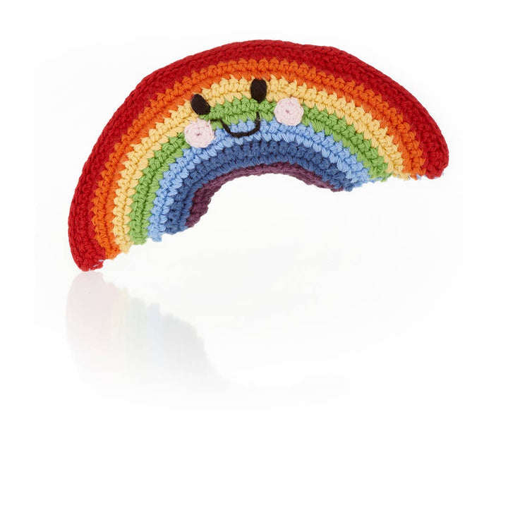 Pebble Rainbow Rattle Friendly