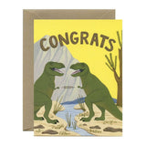 T-Rex Fist Bump Congratulations Card