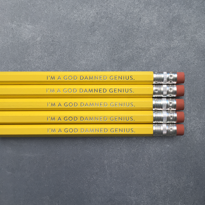 I'm a God Damned Genius Pencil