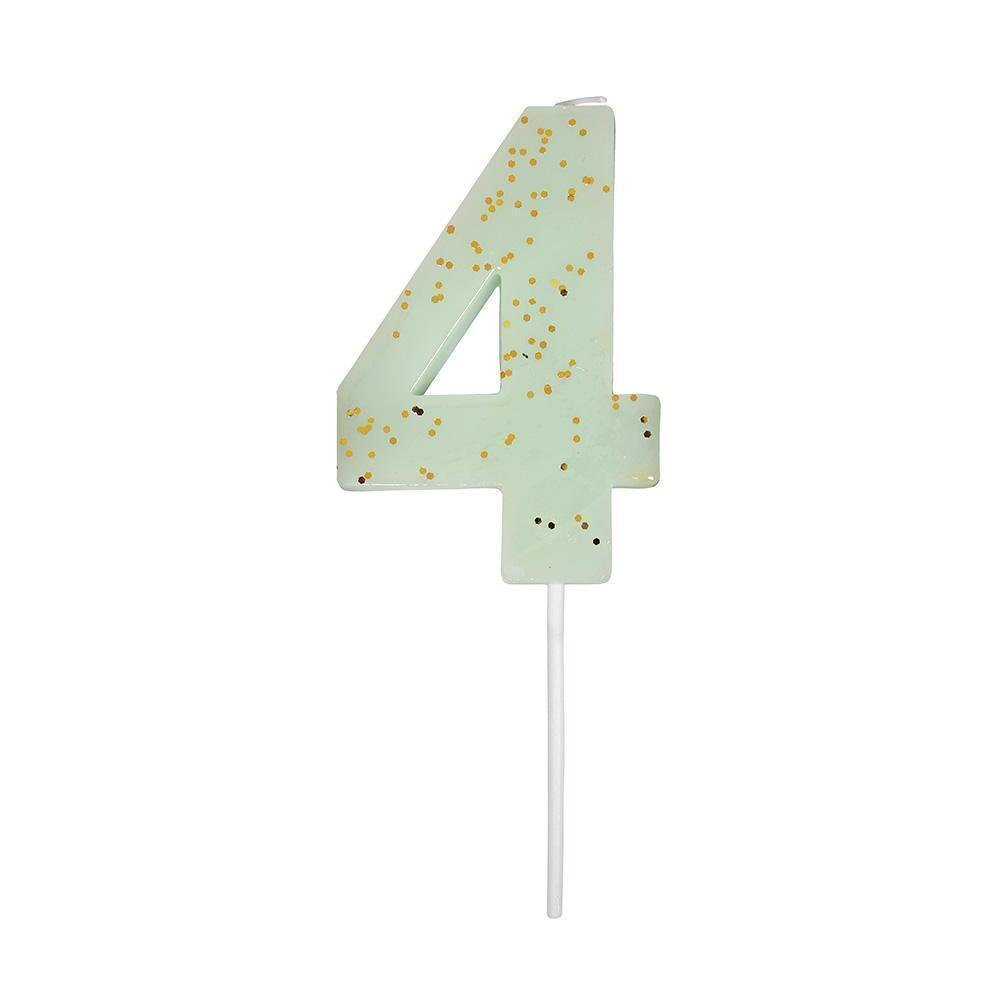 Meri Meri Glittered Number Birthday Candle