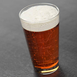 Columbus Map Pint Glass