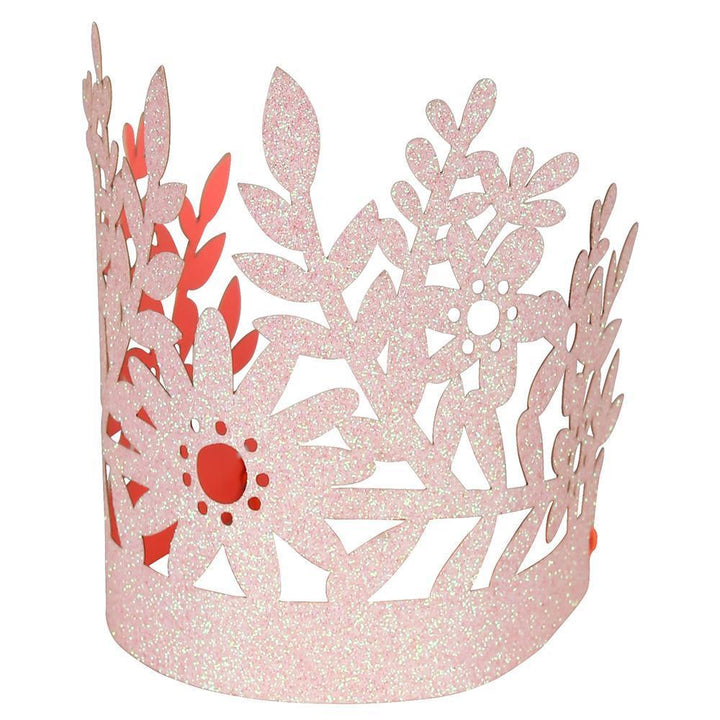 Pink Glitter Crowns
