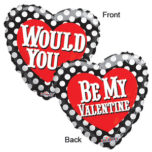 18" Would You Be My Valentine Balloon