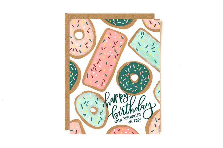 Donut Birthday Greeting Card Stationery