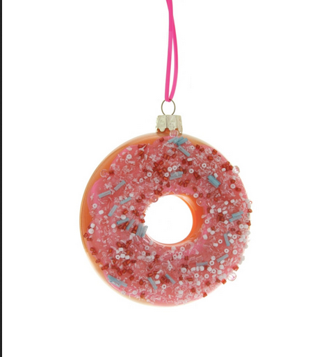 Large Frosted Donut With Sprinkles Ornament