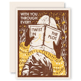 Every Twist in the Plot Letterpress - Friendship Card