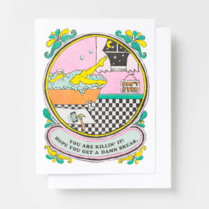 Hope You Get a Damn Break! RisographCard
