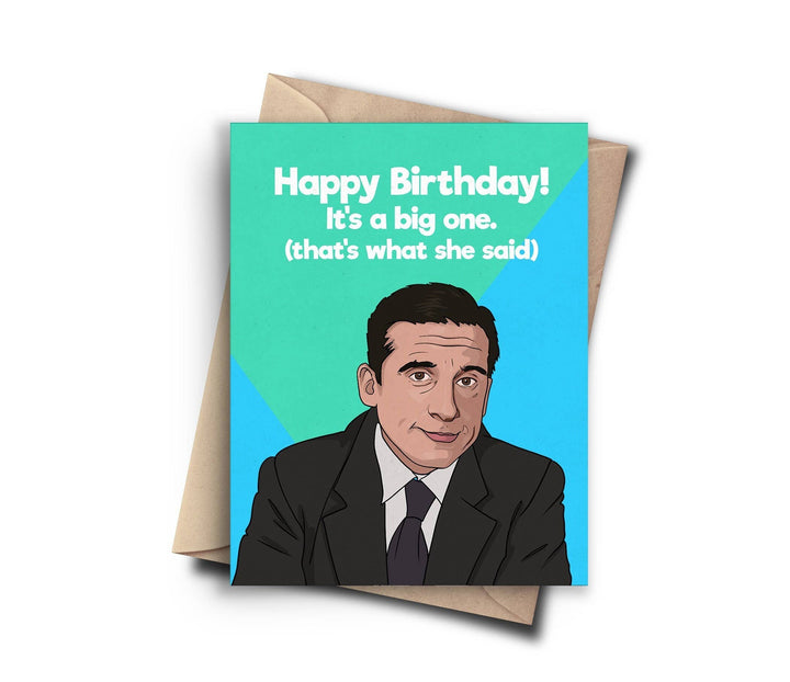 Pop Cult Paper Birthday Card The Office That's What She Said