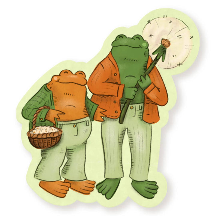 Frog and Toad Pride Vinyl Sticker