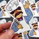 Red Swan Sticker Muppets Swedish Chef
