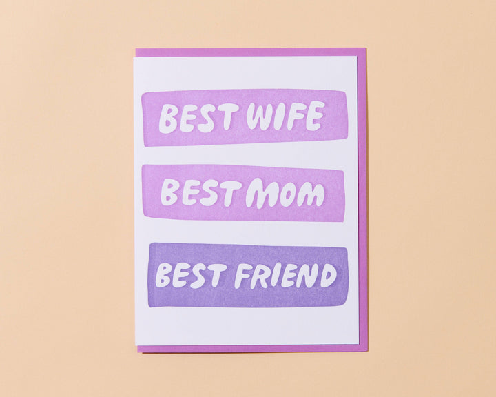Best Wife/Mom/Friend Card