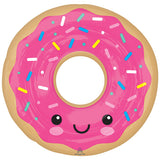 Smiling Donut Foil Balloon