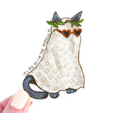 Ghostie Cat "Anti-Hero" - Sticker