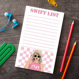 Taylor 'Swift List' Notepad