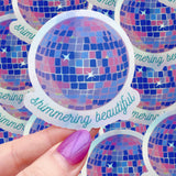 TS Inspired Shimmering Beautiful Sticker
