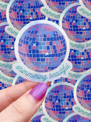 Taylor swift Inspired - Shimmering Beautiful Sticker