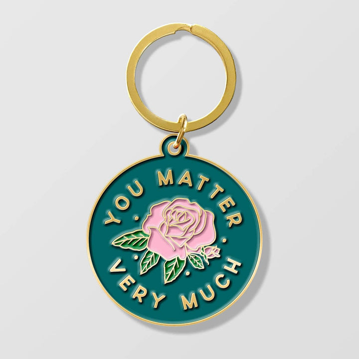 To Wrote Love on Her Arms Enamel Keychain You Matter Reminder
