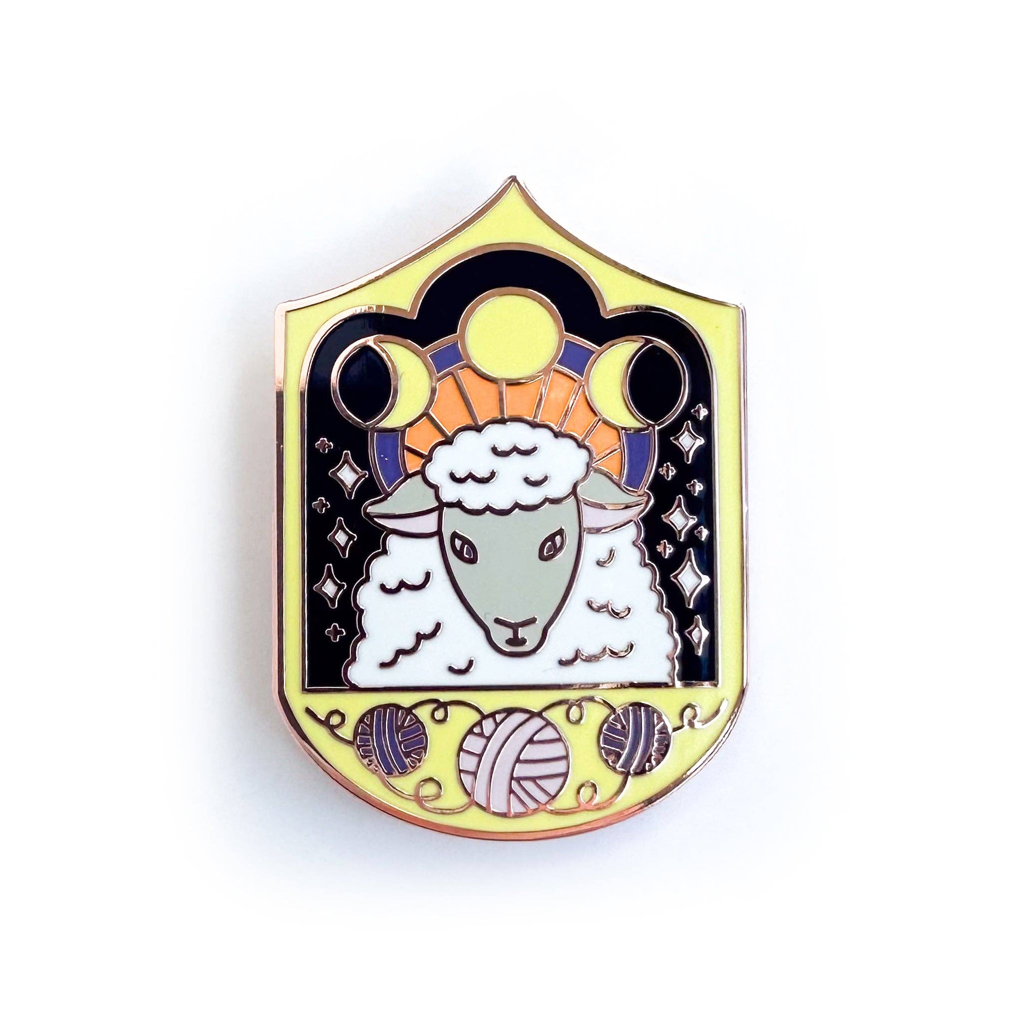 Kitty With a Cupcake Enamel Pin Cosmic Sheep